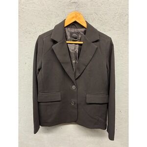 Urban Outfitters Black‎ Blazer Women's XS Fitted 2 Button Office Casual Jacket